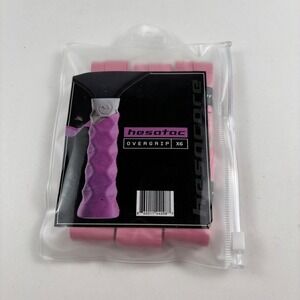Hesacore Overgrip X6 Pack Unisex OS Pink New‎ Racket Grip Tape 6-Pack Pickleball